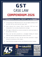 GST Case Law COMPENDIUM